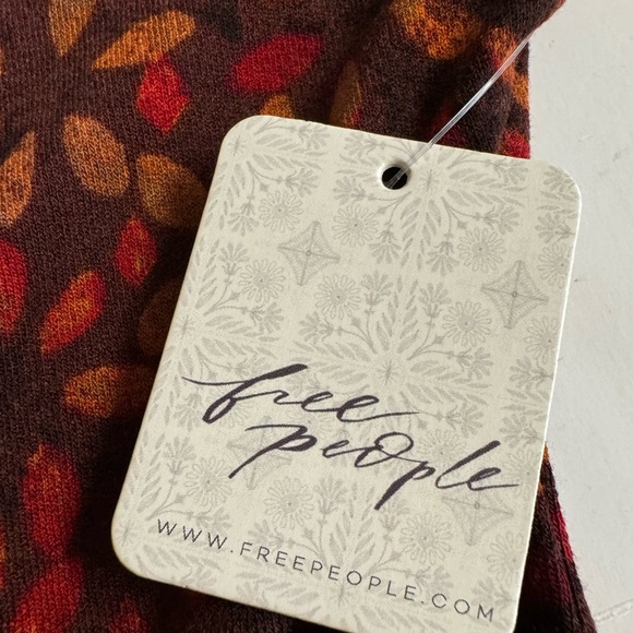 XL NWT Free People Shayla- Maxi wrap deep- v dress with thigh high slit.Size XL - Picture 8 of 12